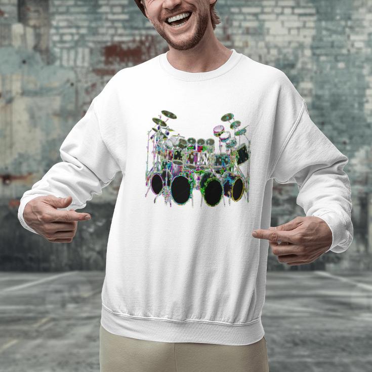 Large Drum Kit With Many Drums Men Graphic Sweatshirt