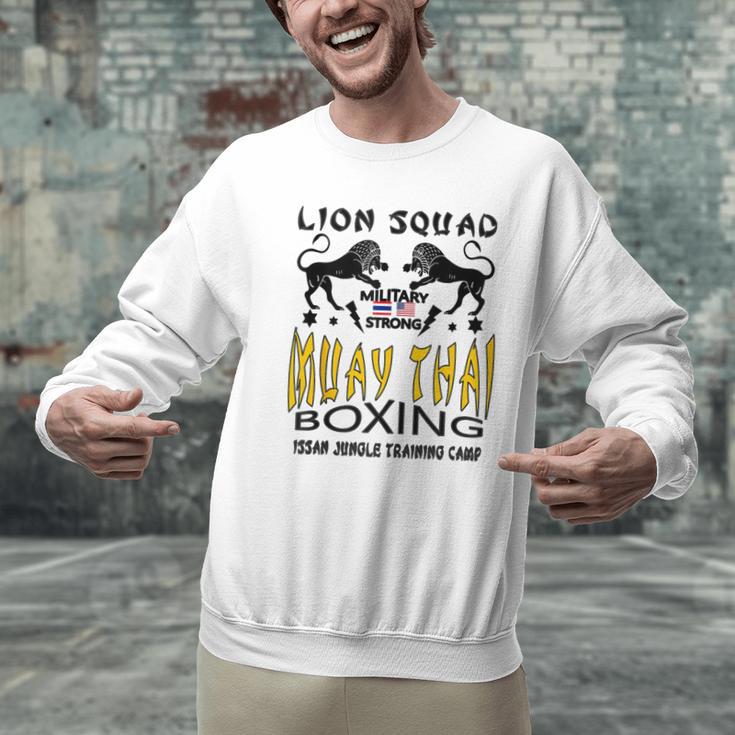 LION SQUAD THAILAND KICKBOXING MUAY THAI MMA TRAINING Men Graphic Sweatshirt