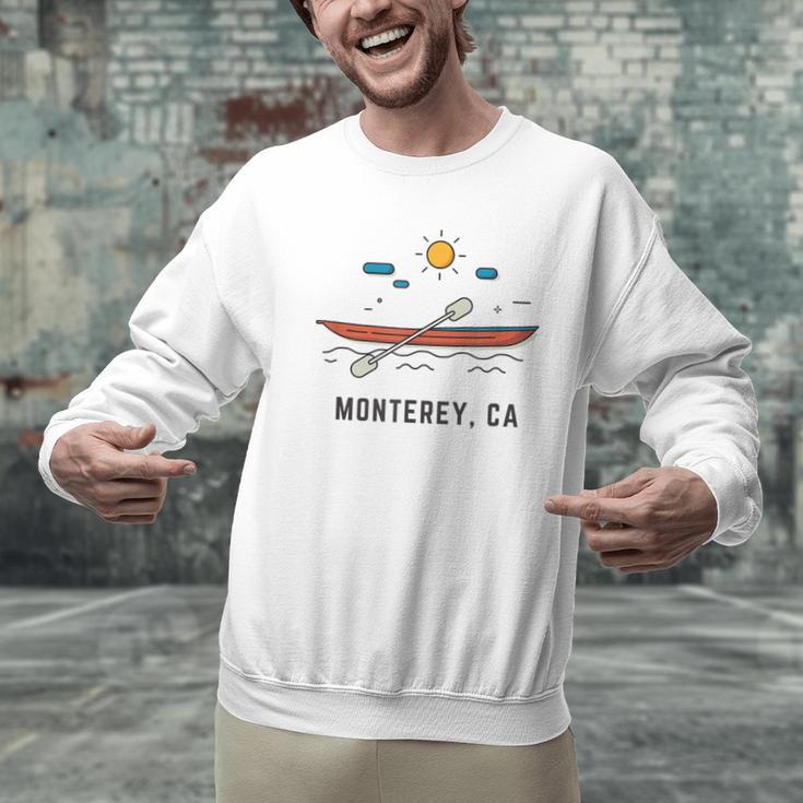 Monterey California Kayak Canoe Paddling Outdoor Men Graphic Sweatshirt