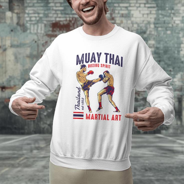 Muay Thai Boxing Spirit Martial Art Men Graphic Sweatshirt Muay Thai Boxing Spirit Martial Art Men Graphic Sweatshirt