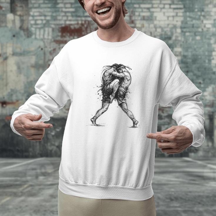 Muay Thai Kickboxing Nak Muay Thai Boxing Fighter Men Graphic Sweatshirt