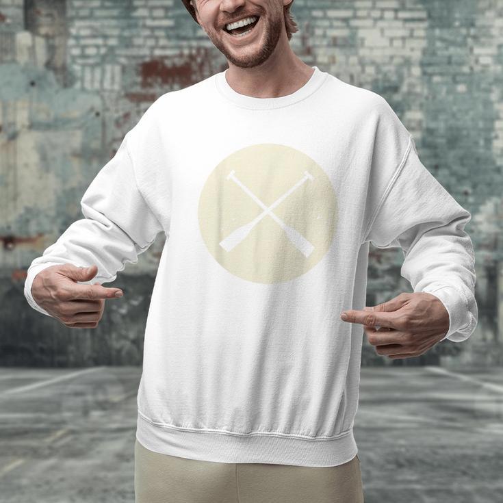 Retro Vintage Canoe Paddles Crossing Canoe & Kayaking Men Graphic Sweatshirt Retro Vintage Canoe Paddles Crossing Canoe & Kayaking Men Graphic Sweatshirt