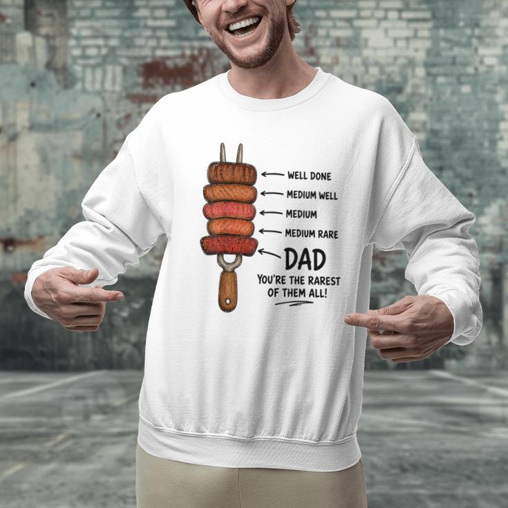 Steak BBQ Dad You'Re The Rarest Of Them All Fathers Day Men Graphic Sweatshirt