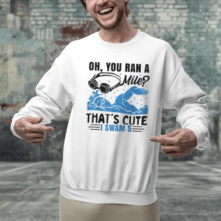Swimmer Swimming Men Graphic Sweatshirt