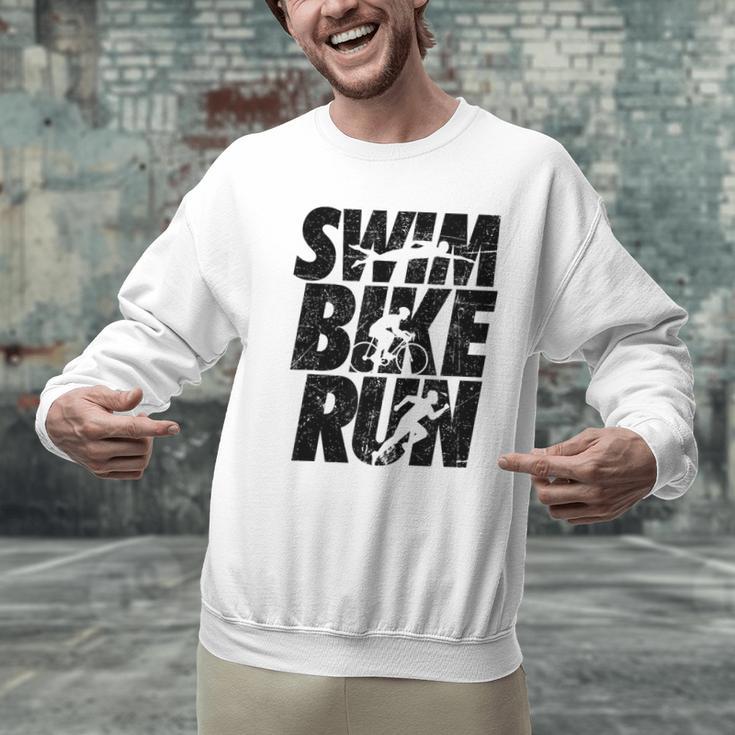 Swimming Cycling Running Triathlon Running Swimming Men Graphic Sweatshirt Swimming Cycling Running Triathlon Running Swimming Men Graphic Sweatshirt