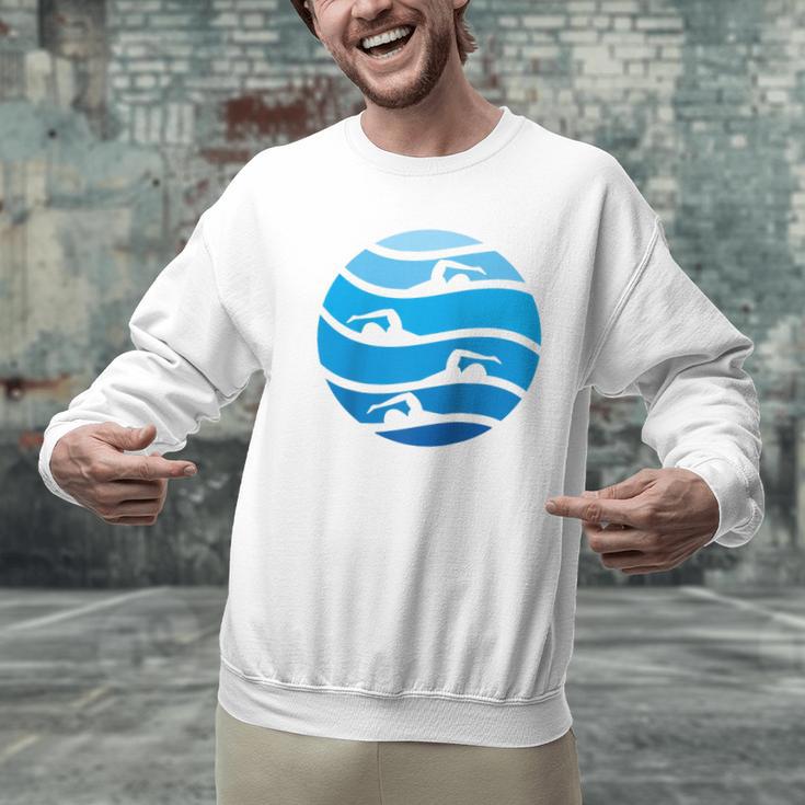 Swimming Freestyle Raglan Baseball Tee Men Graphic Sweatshirt Swimming Freestyle Raglan Baseball Tee Men Graphic Sweatshirt