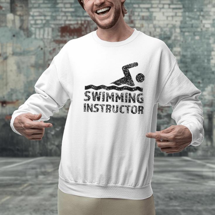Swimming Instructor Lesson Swim Coach Men Graphic Sweatshirt Swimming Instructor Lesson Swim Coach Men Graphic Sweatshirt