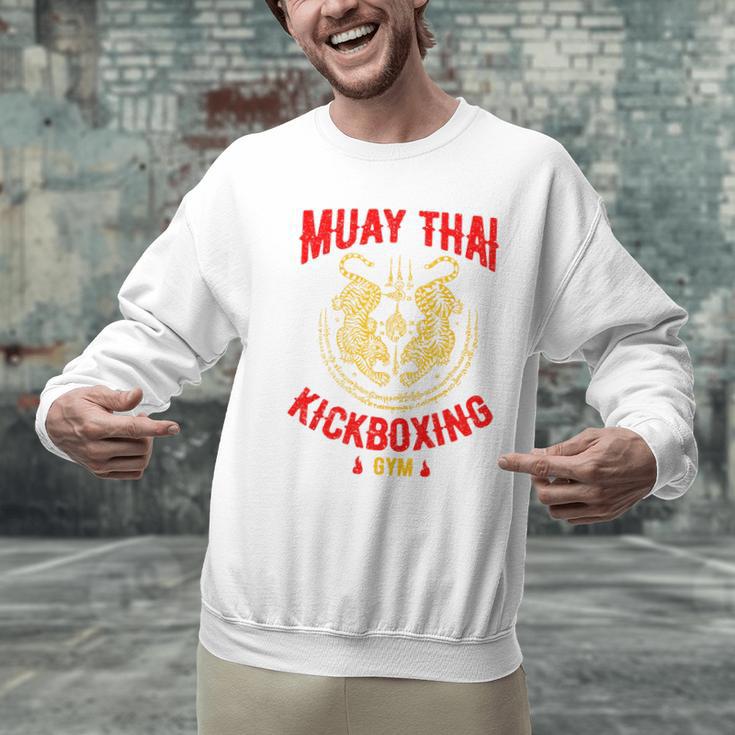 Tiger Muay Thai Kickboxing Gym MMA Training Men Graphic Sweatshirt Tiger Muay Thai Kickboxing Gym MMA Training Men Graphic Sweatshirt