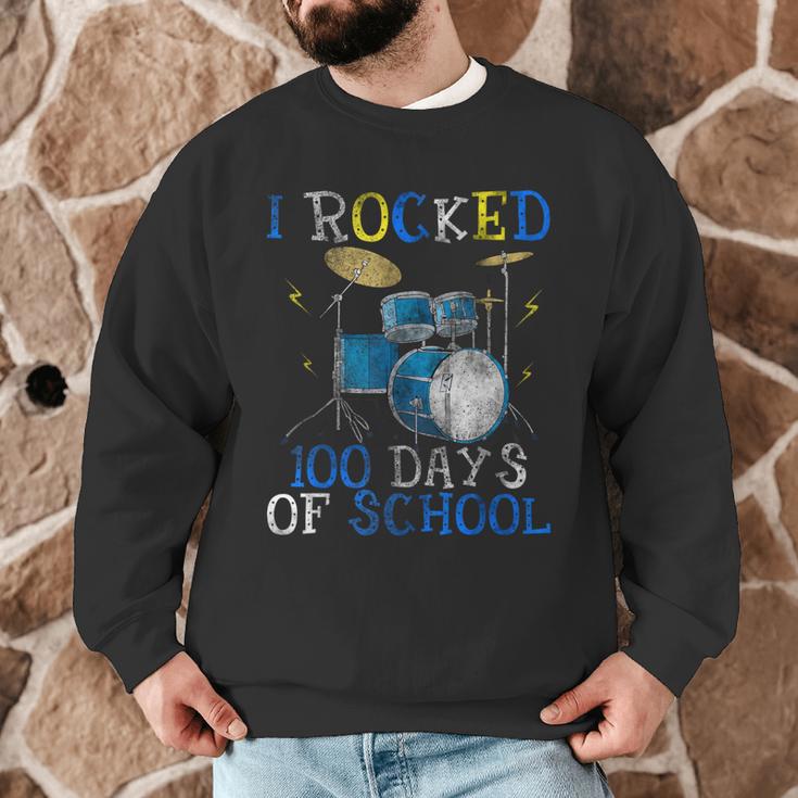 100th Day Of SchoolShirt Happy 100 Days Drum Kit Music Men Graphic Sweatshirt 100th Day Of SchoolShirt Happy 100 Days Drum Kit Music Men Graphic Sweatshirt