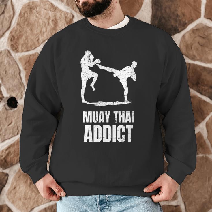 Addicted To Muay Thai Graphic Shirt Men Graphic Sweatshirt Addicted To Muay Thai Graphic Shirt Men Graphic Sweatshirt