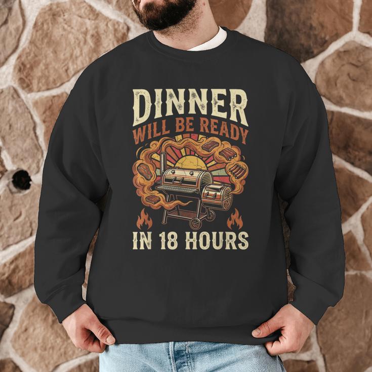 BBQ Dad Smoking Meat Smoker Barbecue Men Graphic Sweatshirt