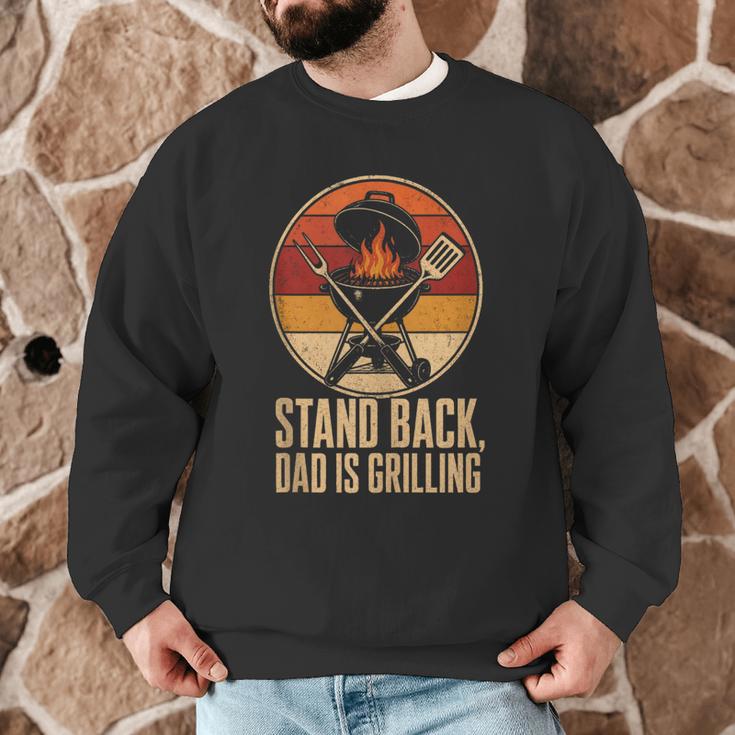 BBQ Dad Stand Back Dad Is Grilling Men Graphic Sweatshirt BBQ Dad Stand Back Dad Is Grilling Men Graphic Sweatshirt