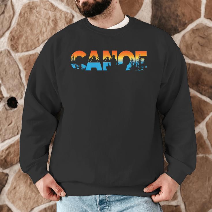 Canoe Canoeing Retro Canoe Men Graphic Sweatshirt
