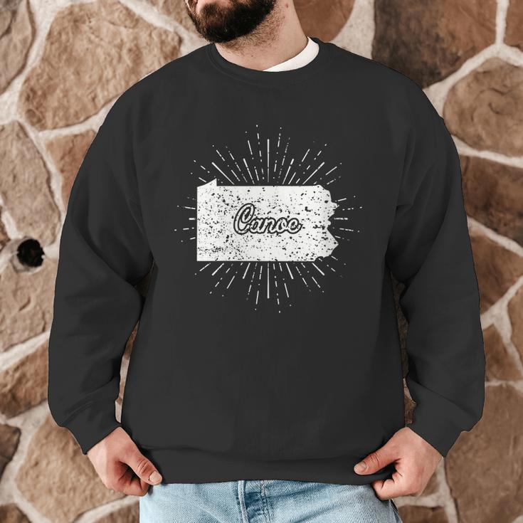 Canoe Pennsylvania Men Graphic Sweatshirt Canoe Pennsylvania Men Graphic Sweatshirt