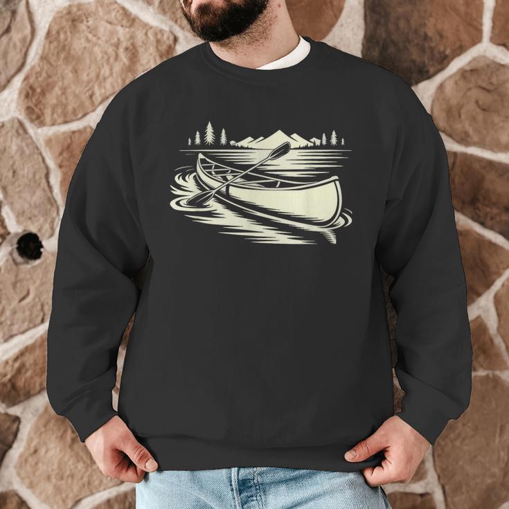 Canoe Tripper Loading Portage Pack First Light Men Graphic Sweatshirt