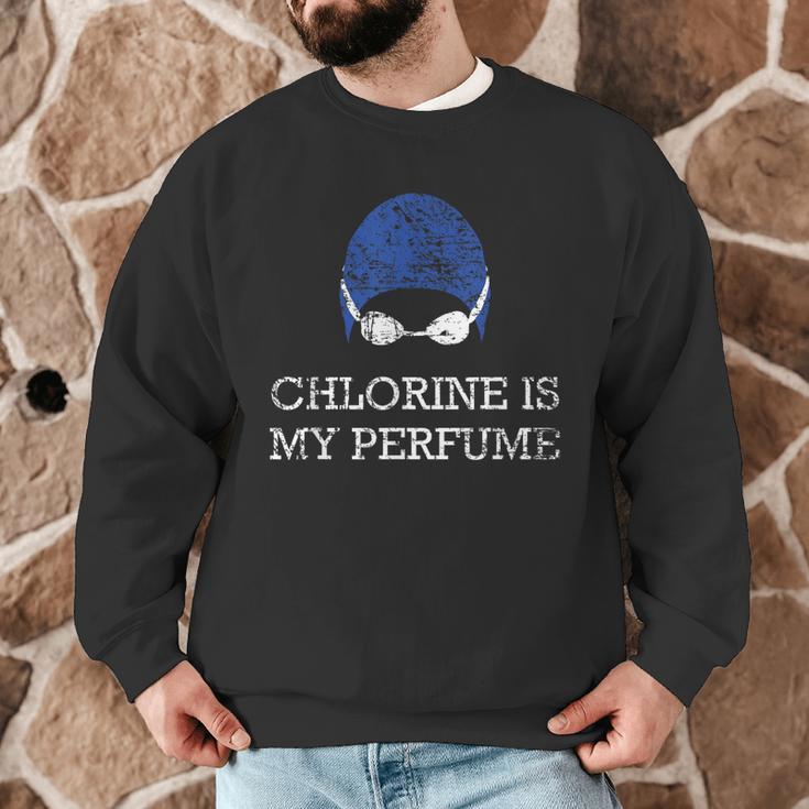 Chlorine Is My Perfume Shirt Swim Swimming Men Graphic Sweatshirt