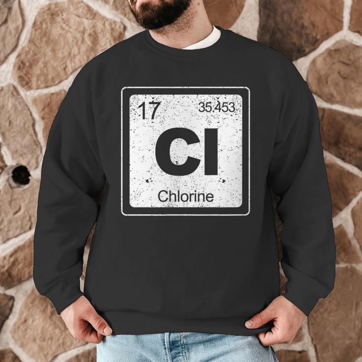 Chlorine Periodic Table Symbol Chemistry Swimming Dive Men Graphic Sweatshirt Chlorine Periodic Table Symbol Chemistry Swimming Dive Men Graphic Sweatshirt