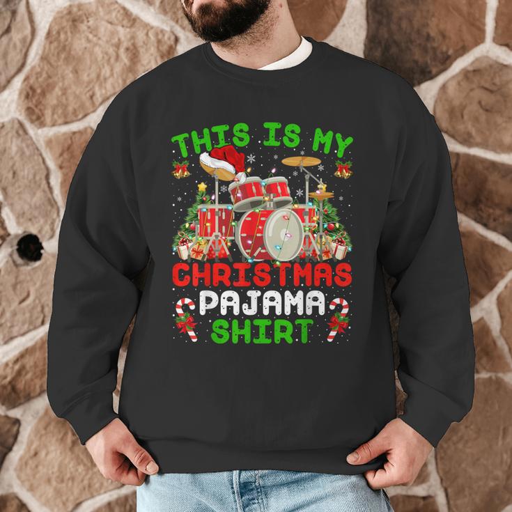 This Is My Christmas Pajama Shirt Drum Kit Christmas Men Graphic Sweatshirt This Is My Christmas Pajama Shirt Drum Kit Christmas Men Graphic Sweatshirt