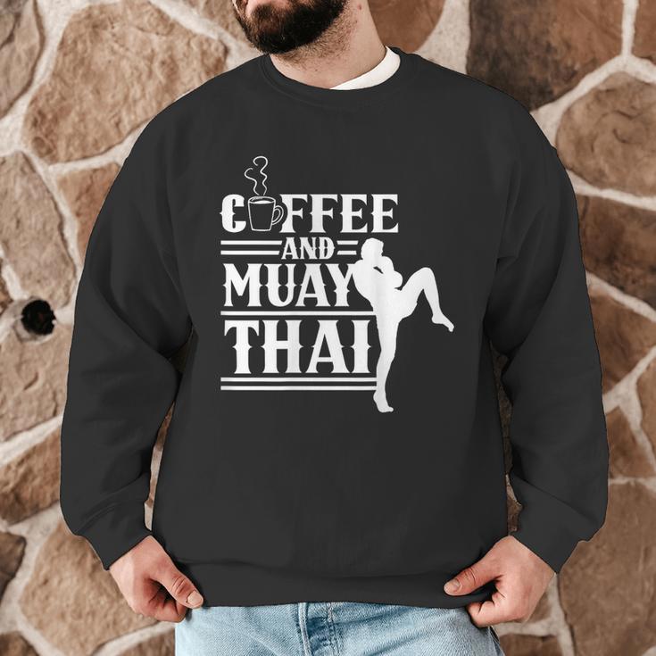 Coffee And Muay Thai Martial Arts Boxing Hobby Fighter Men Graphic Sweatshirt Coffee And Muay Thai Martial Arts Boxing Hobby Fighter Men Graphic Sweatshirt