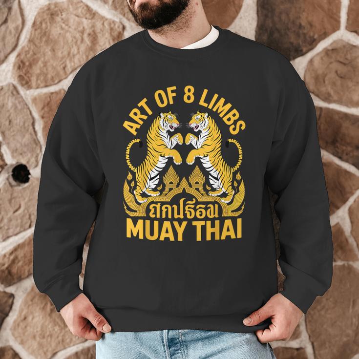Cute Muay Thai Art For Men Women Kids Muay Thai Lovers Men Graphic Sweatshirt