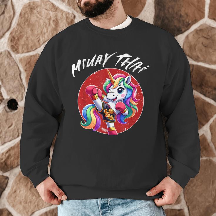 Cute Thai Boxing And Muay Thai Unicorn Men Graphic Sweatshirt Cute Thai Boxing And Muay Thai Unicorn Men Graphic Sweatshirt