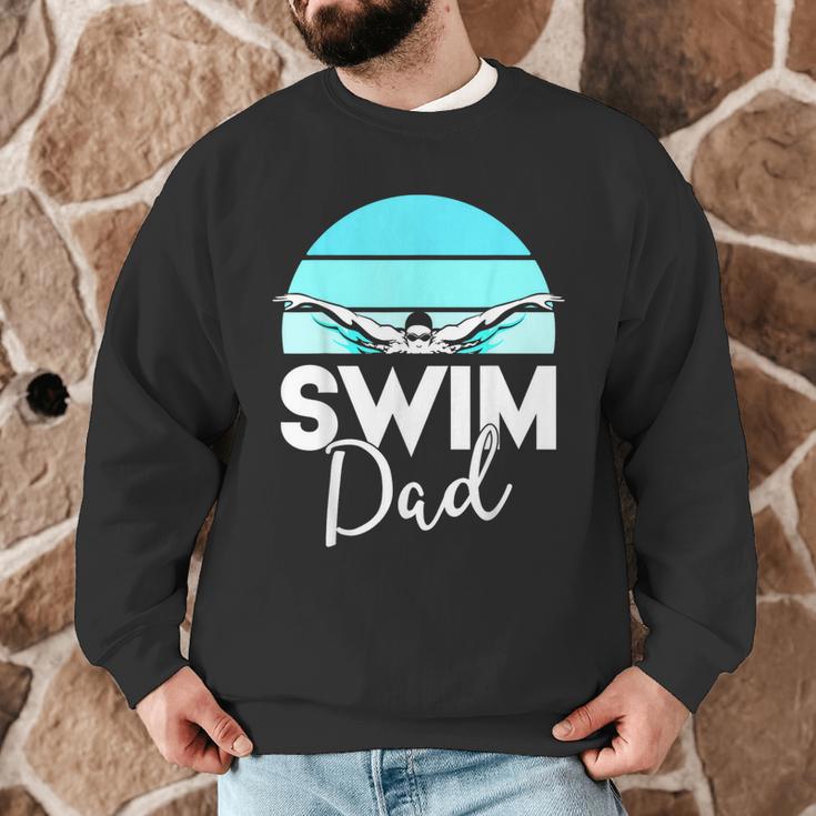 Dad Father School Swimming Meet Swimmer Swimmer Men Graphic Sweatshirt Dad Father School Swimming Meet Swimmer Swimmer Men Graphic Sweatshirt