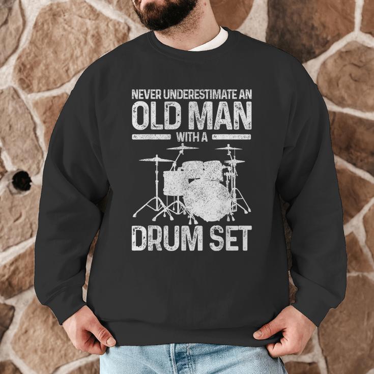 Drummer Drum Kit Vintage Drummer Men Graphic Sweatshirt Drummer Drum Kit Vintage Drummer Men Graphic Sweatshirt