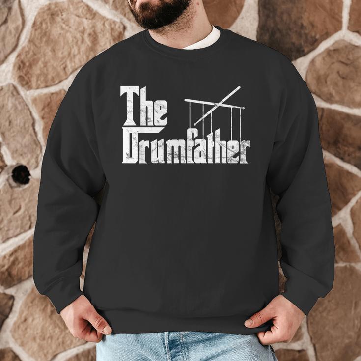 Drummer Humor The Drumfather Drum Kit Men Graphic Sweatshirt Drummer Humor The Drumfather Drum Kit Men Graphic Sweatshirt