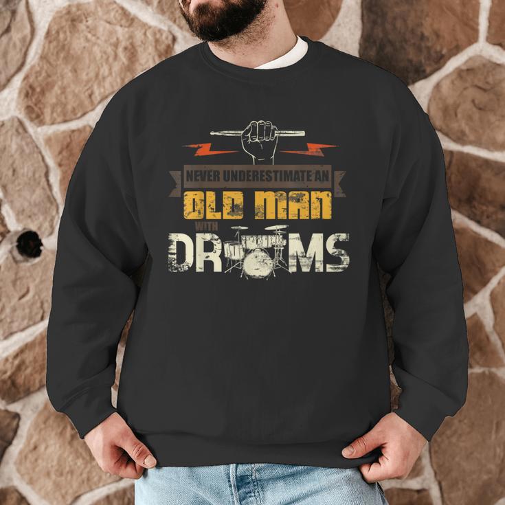 Drummer Drummer Pensioner Drum Kit Men Graphic Sweatshirt Drummer Drummer Pensioner Drum Kit Men Graphic Sweatshirt