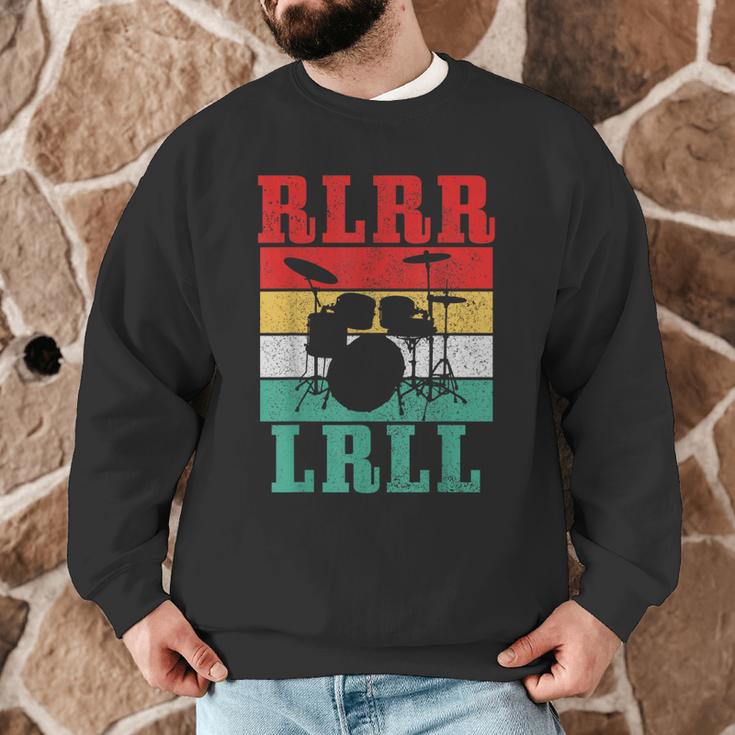 Drummer RLRR LRLL Vintage Drum Kit Men Graphic Sweatshirt