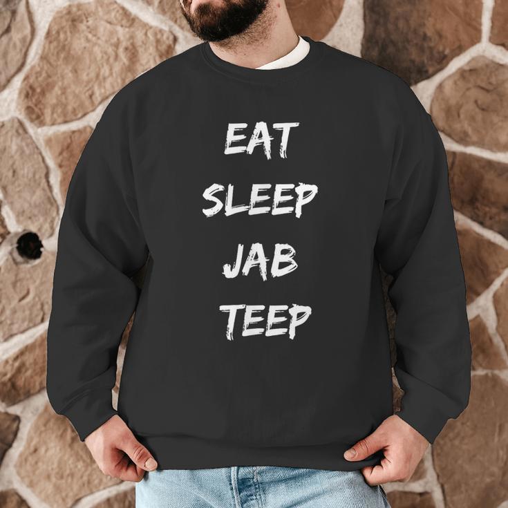 Eat Sleep Jab Teep Rep Muay Thai Men Graphic Sweatshirt Eat Sleep Jab Teep Rep Muay Thai Men Graphic Sweatshirt