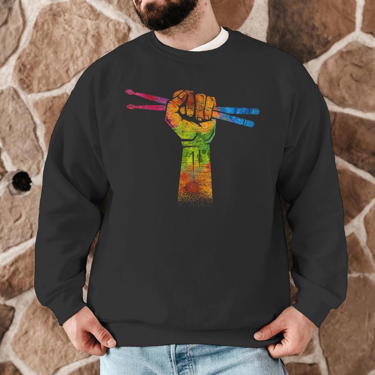Faust Drumsticks Drummer Drummer Drum Kit Men Graphic Sweatshirt