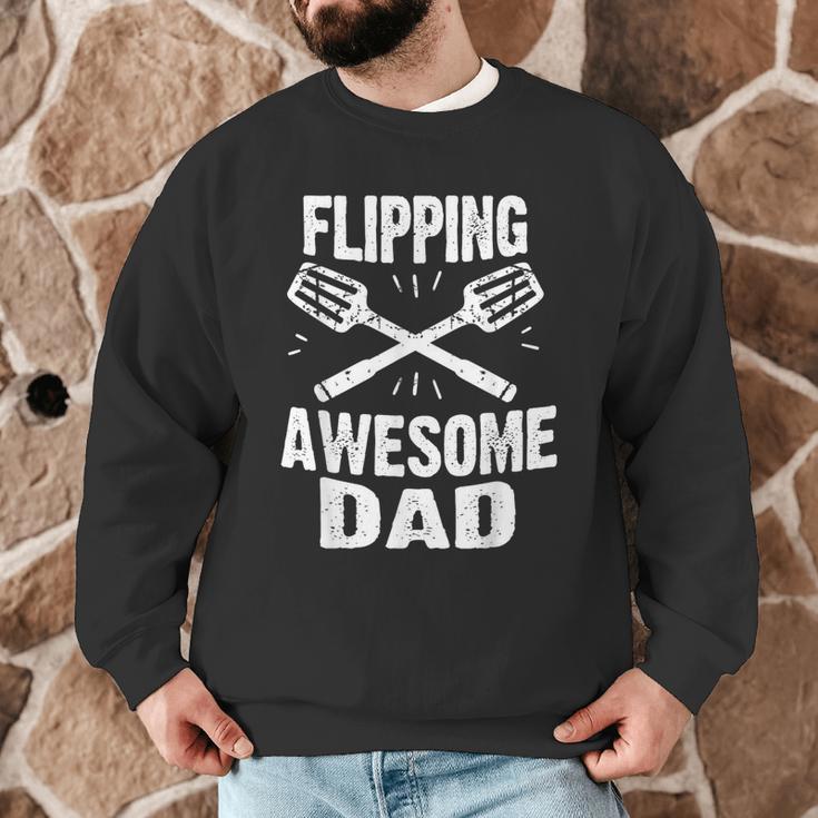 Flipping Awesome BBQ Dad Shirt Grilling Father's Day Men Graphic Sweatshirt Flipping Awesome BBQ Dad Shirt Grilling Father's Day Men Graphic Sweatshirt