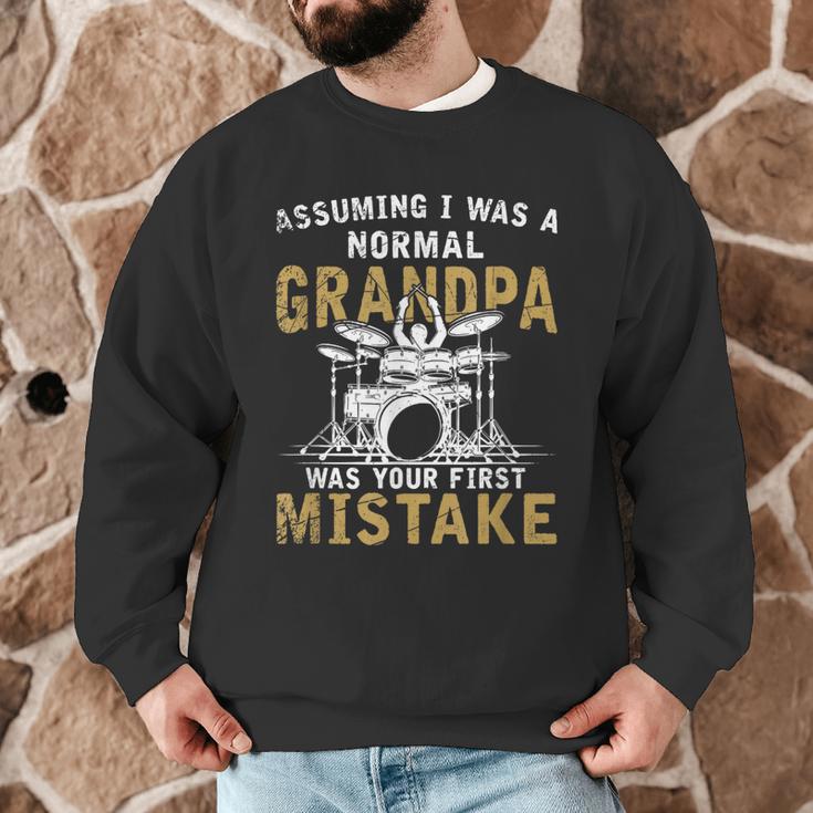Grandpa Drummer Father's Day Drum Kit Men Graphic Sweatshirt Grandpa Drummer Father's Day Drum Kit Men Graphic Sweatshirt