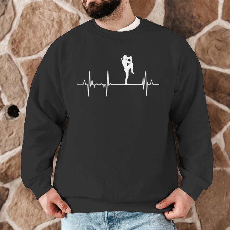 My Heart Beats For Muay Thai Martial Artist Men Graphic Sweatshirt My Heart Beats For Muay Thai Martial Artist Men Graphic Sweatshirt
