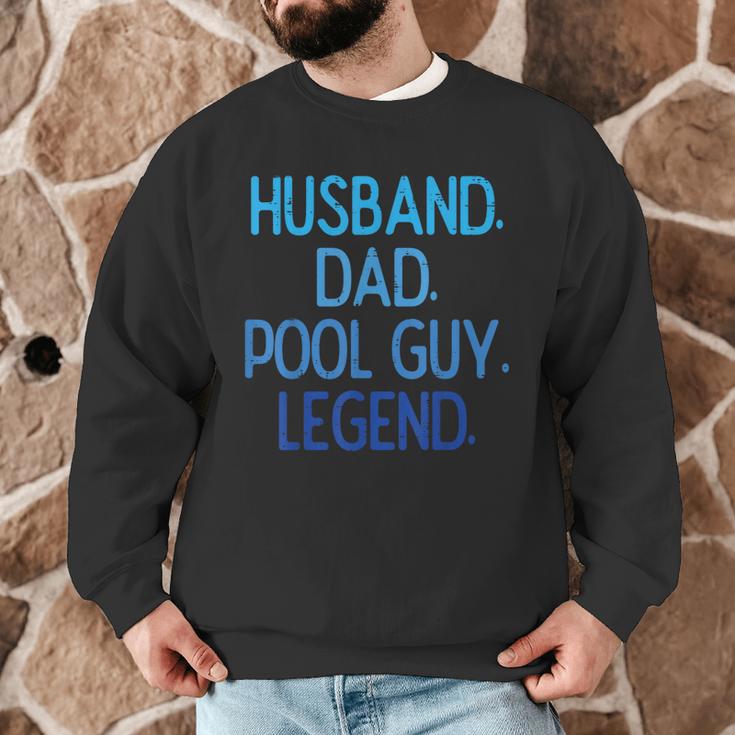 Husband Dad Pool Guy Legend Fathers Day Swimming Papa Men Graphic Sweatshirt Husband Dad Pool Guy Legend Fathers Day Swimming Papa Men Graphic Sweatshirt