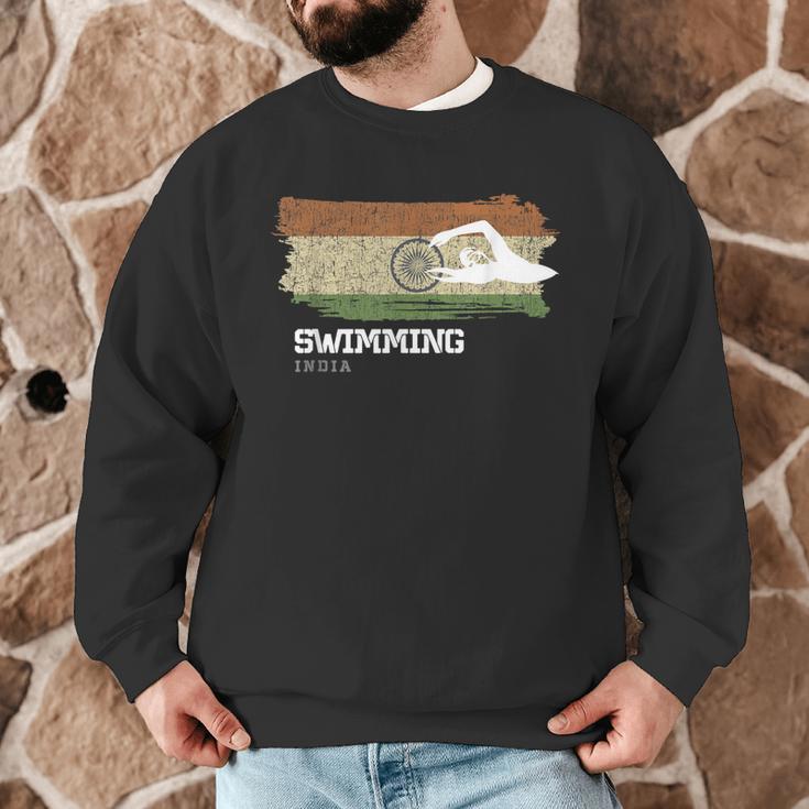 India Swimming Swimmer Water Sports Swimming Men Graphic Sweatshirt India Swimming Swimmer Water Sports Swimming Men Graphic Sweatshirt
