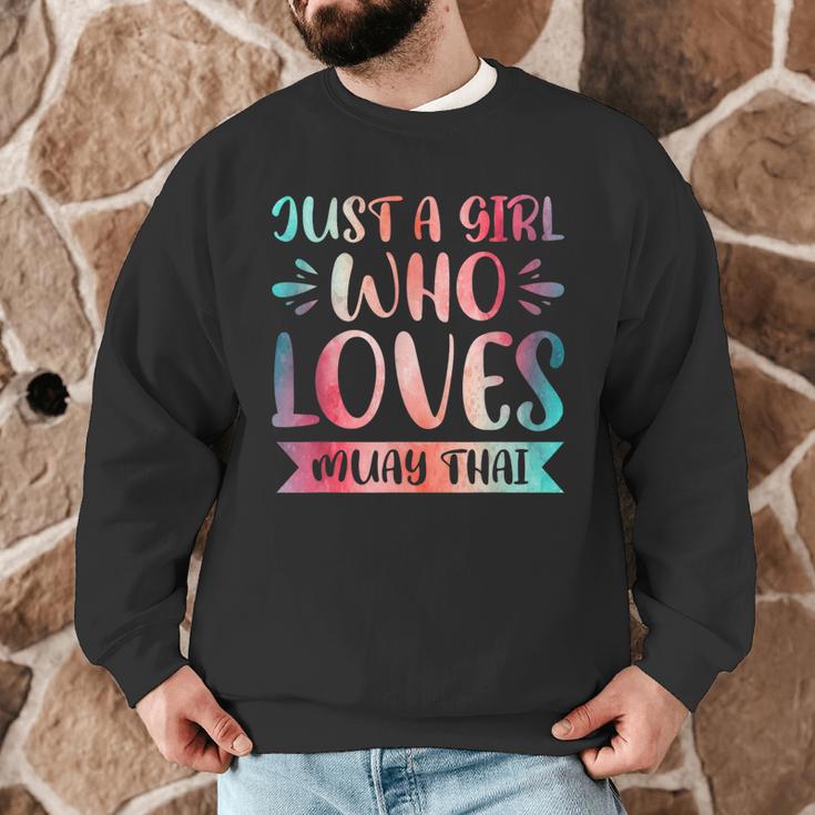 Just a Girl Who Loves Muay Thai Men Graphic Sweatshirt Just a Girl Who Loves Muay Thai Men Graphic Sweatshirt