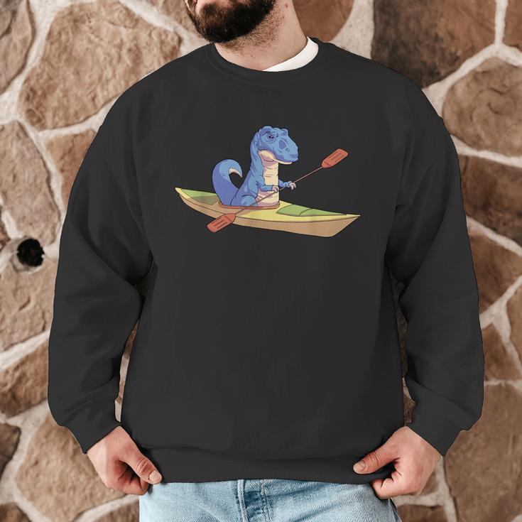 KayakRex Dinosaur Canoe Shirt Kayak For Children Men Graphic Sweatshirt