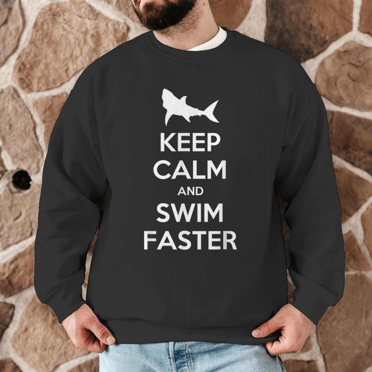 Keep Calm And Swim Faster Swimming T-Shirt Men Graphic Sweatshirt Keep Calm And Swim Faster Swimming T-Shirt Men Graphic Sweatshirt