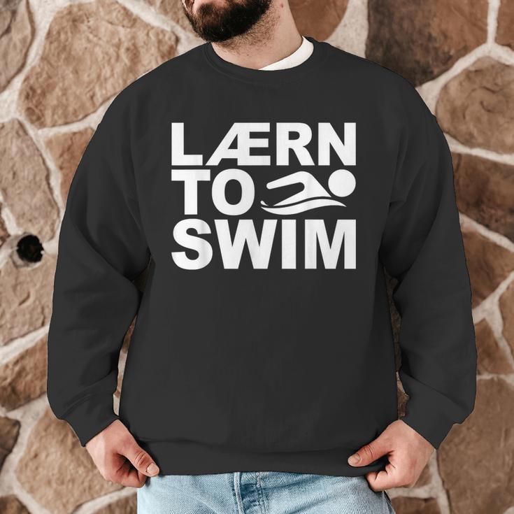 Learn To Swim Swimming Graphic Men Graphic Sweatshirt Learn To Swim Swimming Graphic Men Graphic Sweatshirt