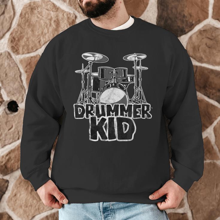 Little Drummer Awesome Drum Kit For Young Musicians Men Graphic Sweatshirt
