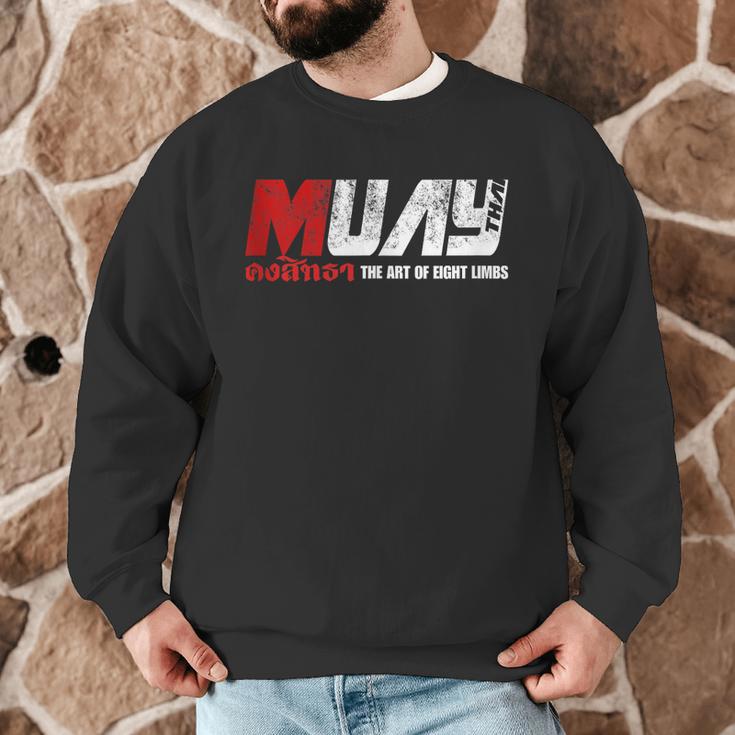 Martial Arts Muay Thai Men Graphic Sweatshirt Martial Arts Muay Thai Men Graphic Sweatshirt