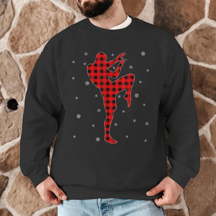 Matching Muay Thai Martial Arts Christmas Pajama Men Graphic Sweatshirt Matching Muay Thai Martial Arts Christmas Pajama Men Graphic Sweatshirt