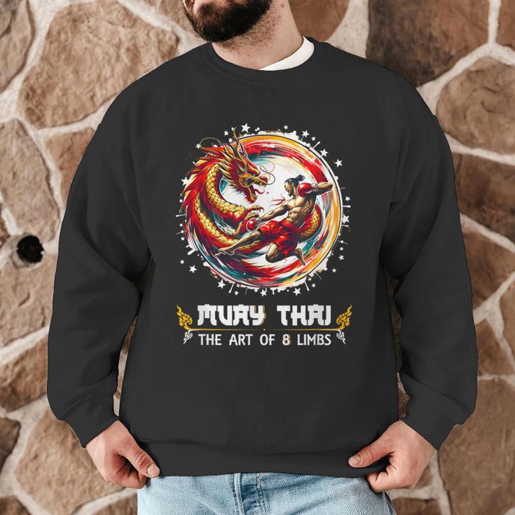MMA Thai Boxing Art Of Eight Limbs Combat Muay Thai Men Graphic Sweatshirt MMA Thai Boxing Art Of Eight Limbs Combat Muay Thai Men Graphic Sweatshirt