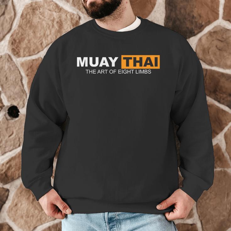 Muay Thai The Art Of Eight Limbs Kickboxing And MMA Fighter Men Graphic Sweatshirt Muay Thai The Art Of Eight Limbs Kickboxing And MMA Fighter Men Graphic Sweatshirt