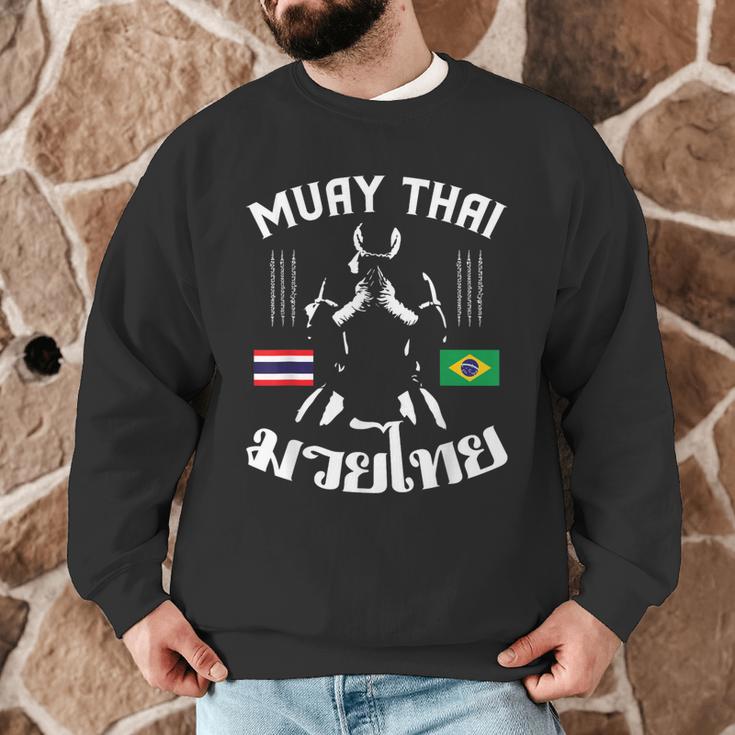 Muay Thai Brazil Brazilian Martial Arts Thai Men Graphic Sweatshirt