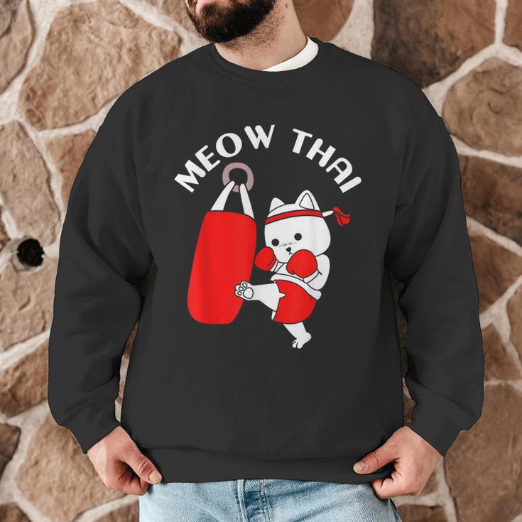 Muay Thai Cat Meow Thai Men Graphic Sweatshirt Muay Thai Cat Meow Thai Men Graphic Sweatshirt