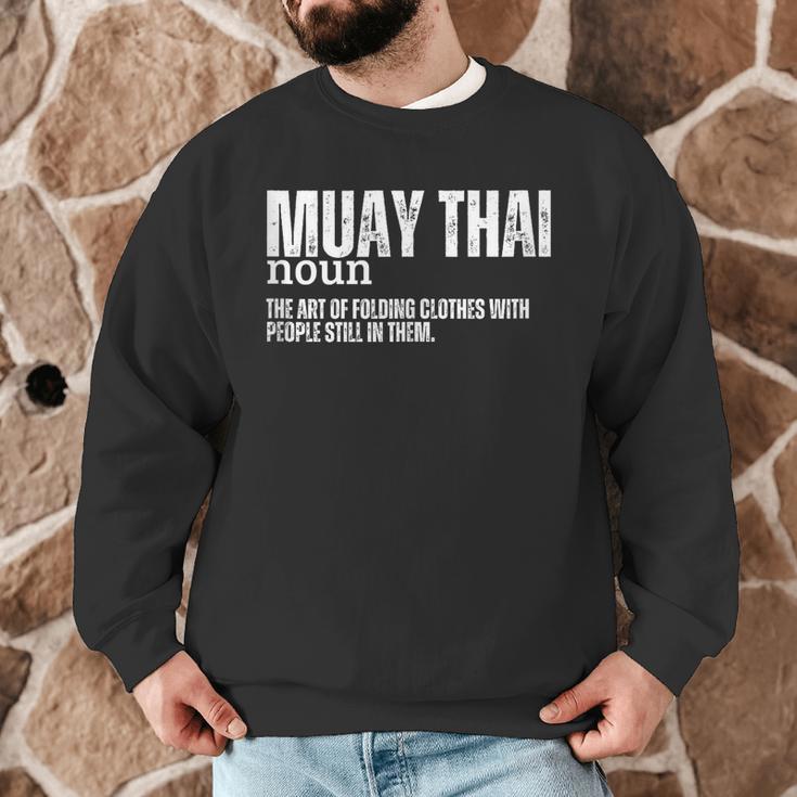 Muay Thai Definition Muay Thai Men Graphic Sweatshirt Muay Thai Definition Muay Thai Men Graphic Sweatshirt