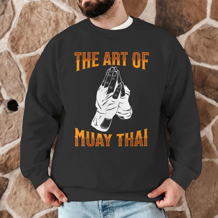 Muay Thai Fighter The Art Of Muay Thai Men Graphic Sweatshirt Muay Thai Fighter The Art Of Muay Thai Men Graphic Sweatshirt